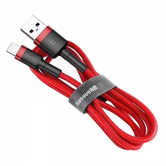 Кабель Baseus Cafule USB - Lightning (CALKLF-C09) 2м красный/красный