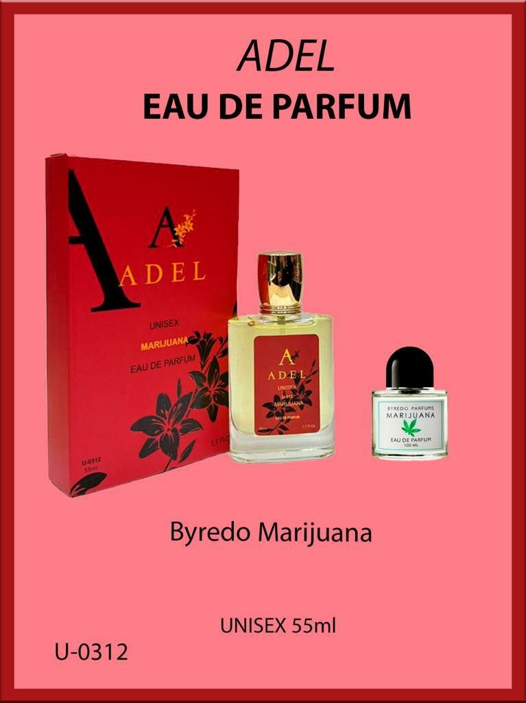 Духи ADEL, Byredo Marijuana, древесные ароматические, унисекс, 55мл