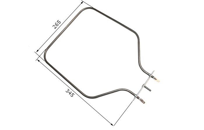 ТЭН для духовки 800W, 230V, верхний без гриля (Дарина, ЗВИ, Лада, Ладога, Rico) 345х265 мм