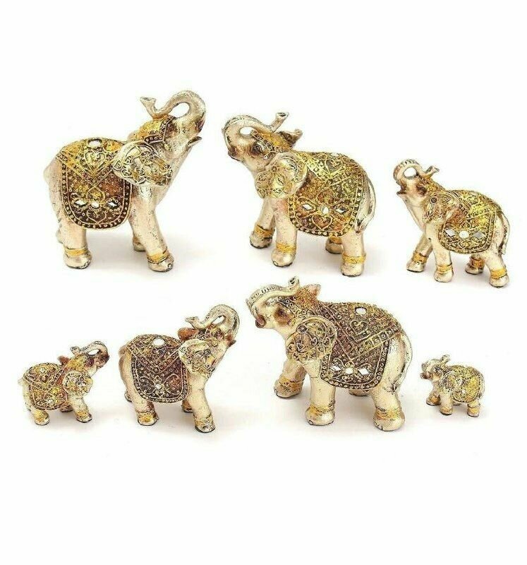 Статуэтка  Семь слонов  Символ мудрости и верности  Материал  полистоун  Размер  15х15х9см 