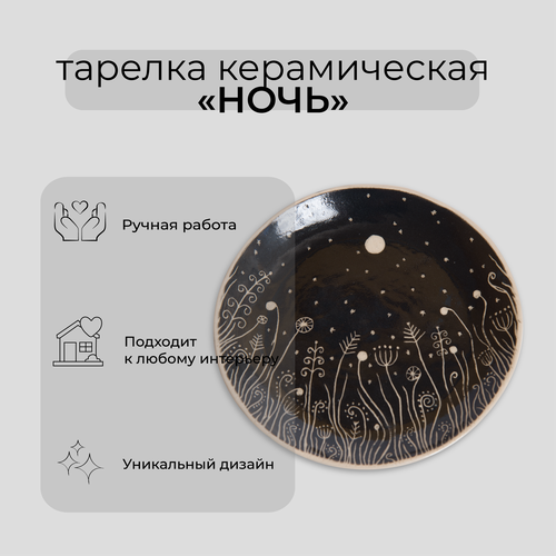 Керамическая тарелка 