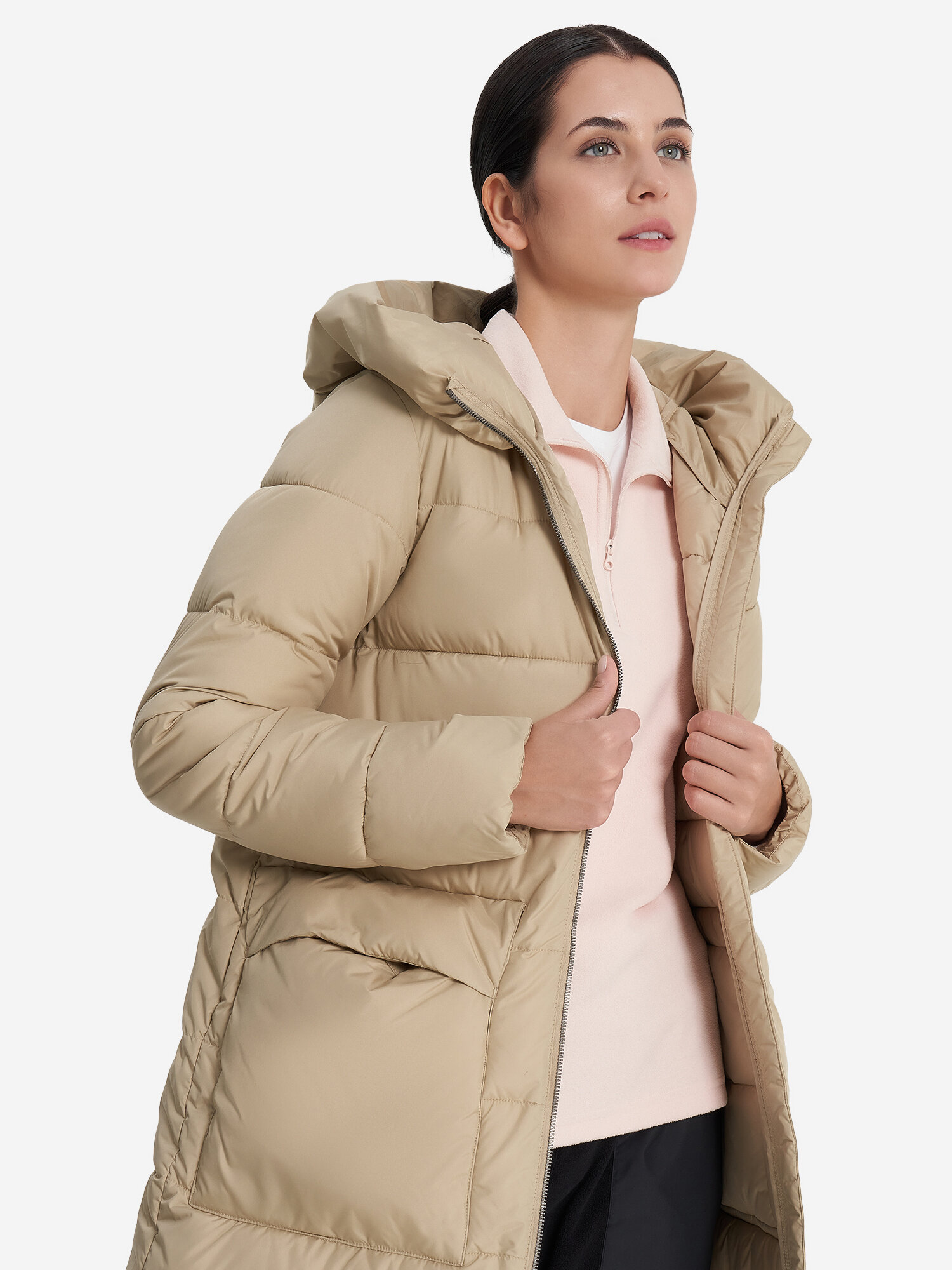 Куртка OUTVENTURE Travel Women's Fake Down Jacket, размер 50, песочный
