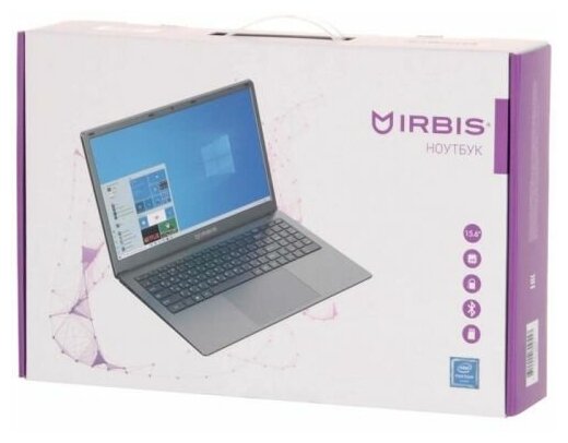 Ноутбук Irbis NB657 13.5", Intel Pentium J3710, RAM 4 ГБ, eMMC 128 ГБ, Intel HD Graphics, Windows Pro, (NB657), черный, Русская раскладка