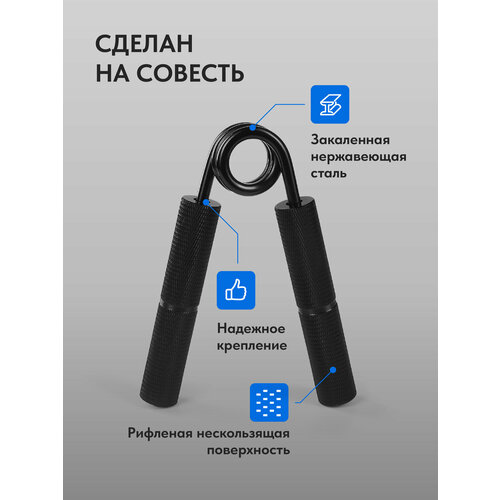 Эспандер кистевой пружинный для рук Shark Fit, 150 lb / 68 кг