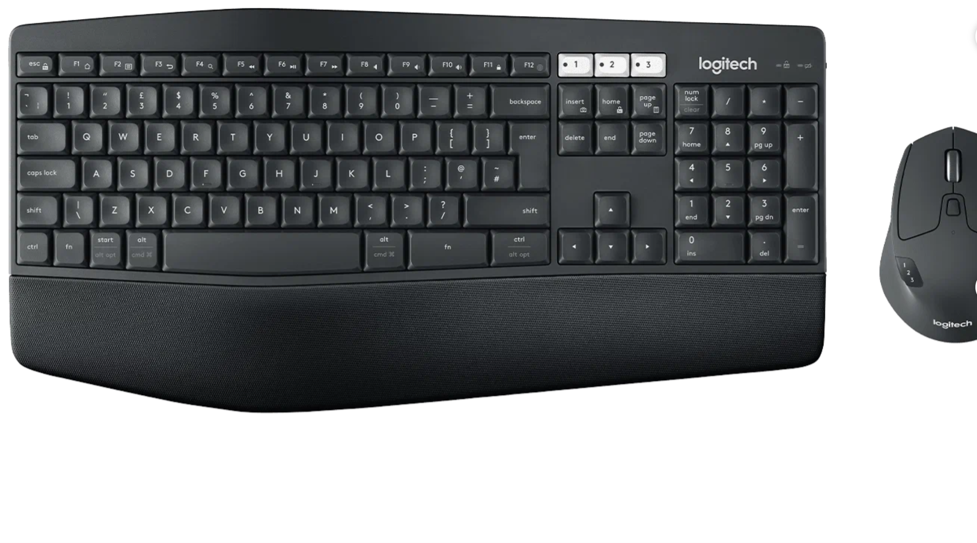 Комплект клавиатура + мышь Logitech MK850 Performance, черный, только английская