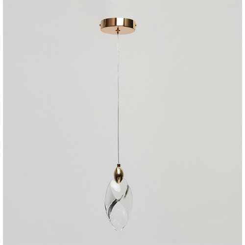 Светильник потолочный Aquila золото, люстра потолочная светодиодная, корпус металл цвет золотой