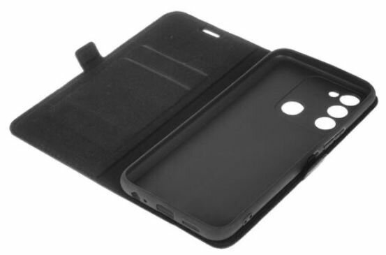 Чехол книжка для Tecno SPARK 8C/ GO 2022 черный, карман для карт / Техно Спарк 8Ц / Го 2022 — фото 1
