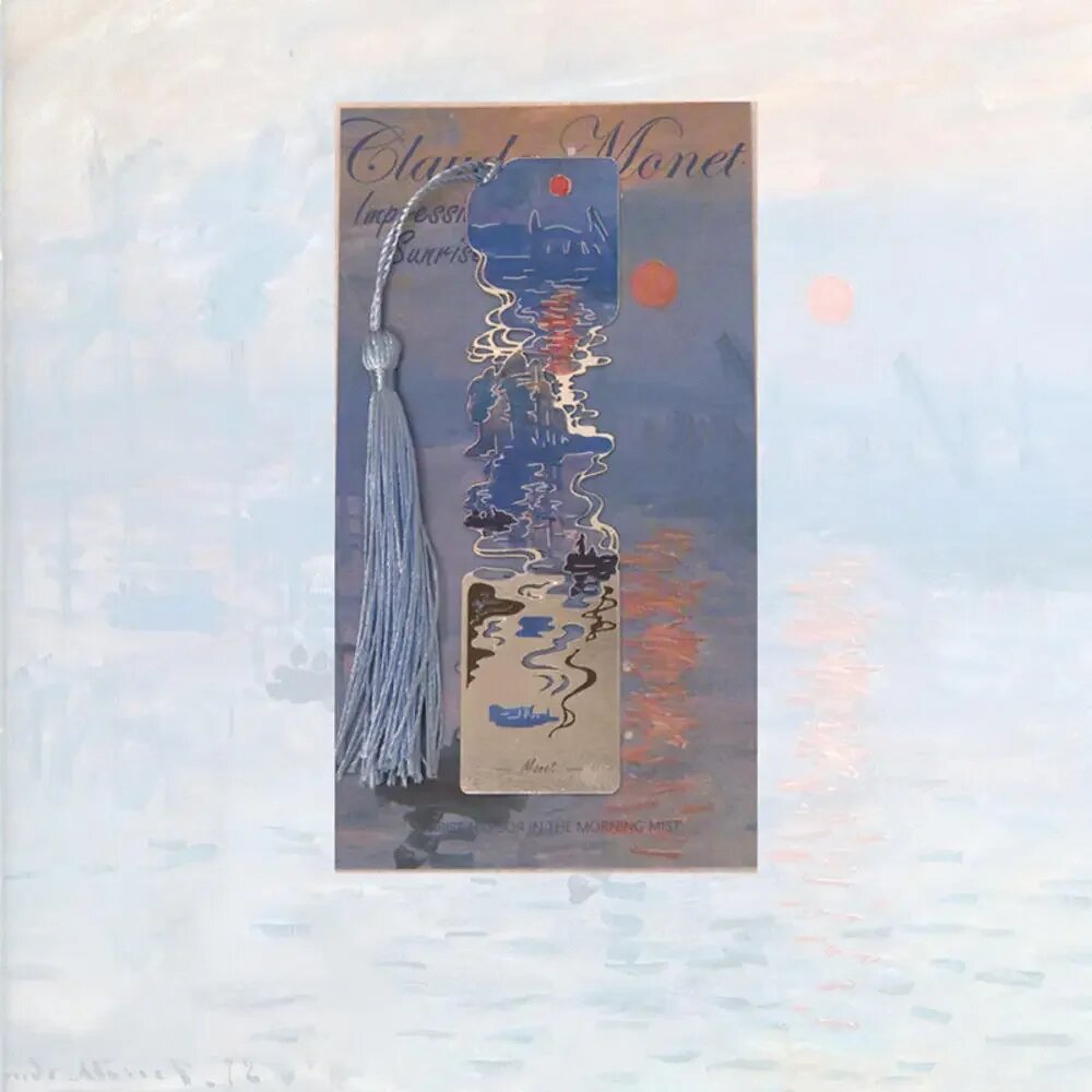 Бронзовая металлическая закладка с цветочным рисунком, Sunrise Impression