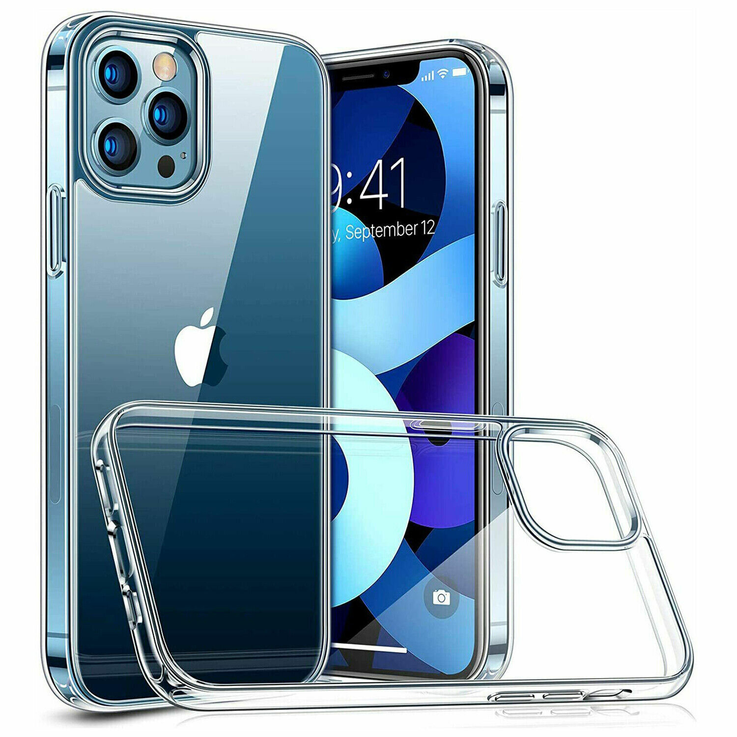 Прозрачный чехол для iPhone 11 Pro, с защитой камеры, силиконовый / Айфон 11 Про