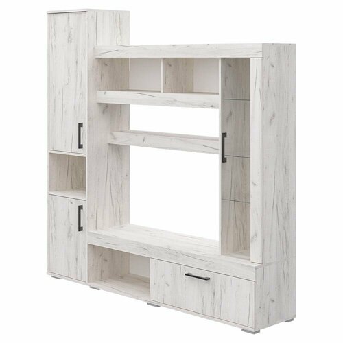 Гостиная Пирамида Сити с пеналом ЛДСПстекло цвет дуб крафт светлый 26357₽