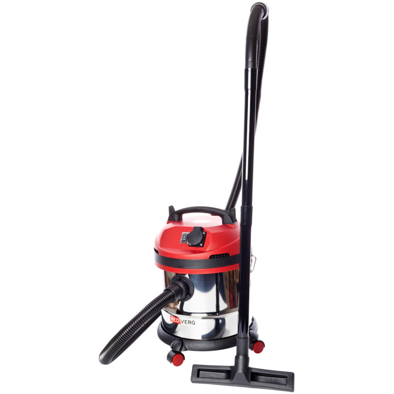 Пылесос строительный REDVERG 1200Вт 20л нерж. сталь (RD-VC1200S-20S)