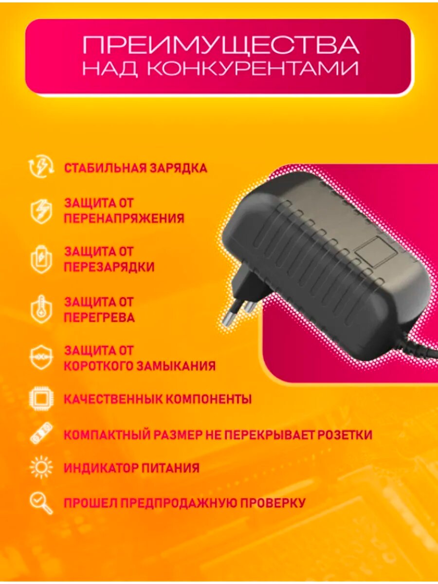 Зарядка для колонки Алиса Мини PA7 15V 1,2A (4,0x1,7) Черный — фото 1