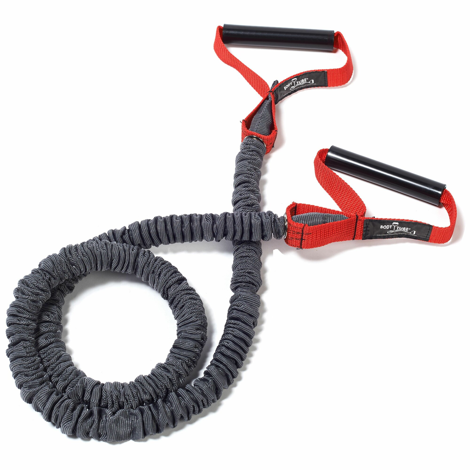 Эспандер для фитнеса с ручками в рукаве DITTMANN Premium Body-Tube, сопротивление среднее