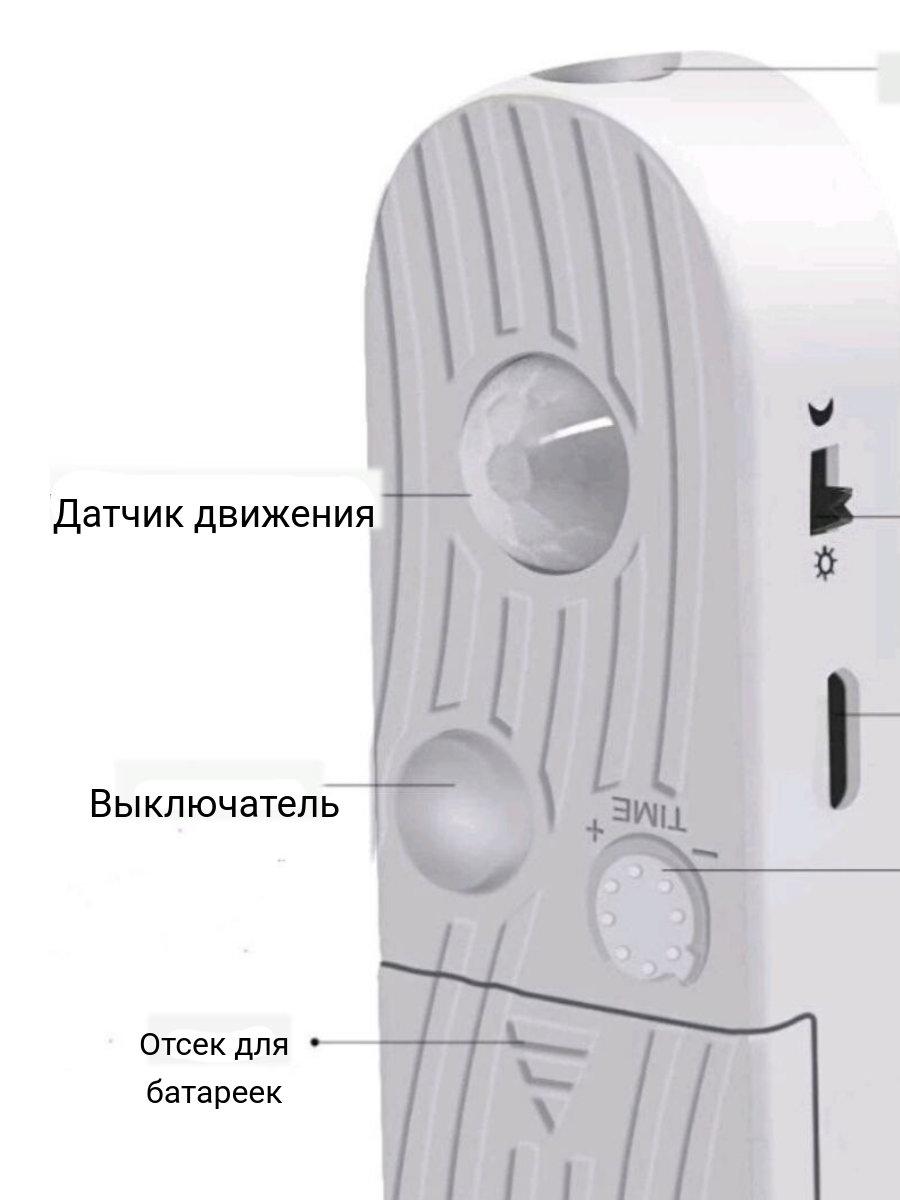 Светодиодная лента, с датчиком движения, 5 м, IP20, теплый белый свет, питание от батареек 4 ААА и 5В от USB — фото 1