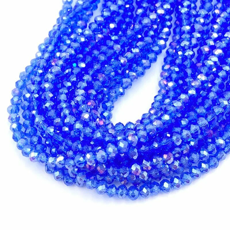 Хрустальные бусины Blue Green 2 3 4 6 8 мм для рукоделия Синий 2mm approx 170pcs