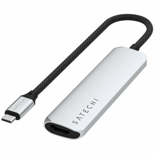 Адаптер для ноутбука Satechi 4-in-1 USB-C Slim Multiport Adapter 4K серебристый ST-P4SS 7488₽