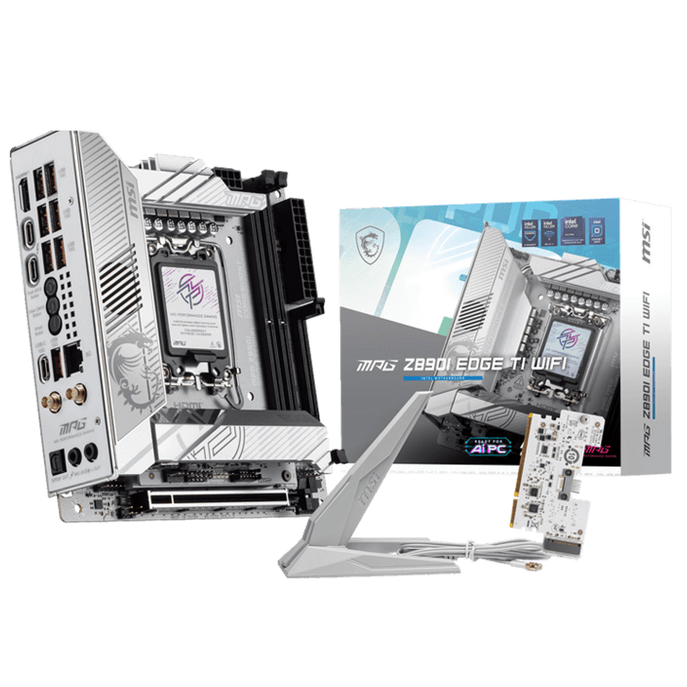 Материнская плата MSI MPG Z890I EDGE TI WIFI Z890, LGA1851, 4*DDR5, 2*PCIEx16, 1*PCIEx1, 5*M.2, 2*Ty.