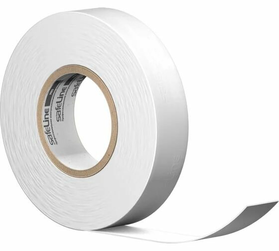 Изолента Safeline 19/25 белый 2шт — фото 1