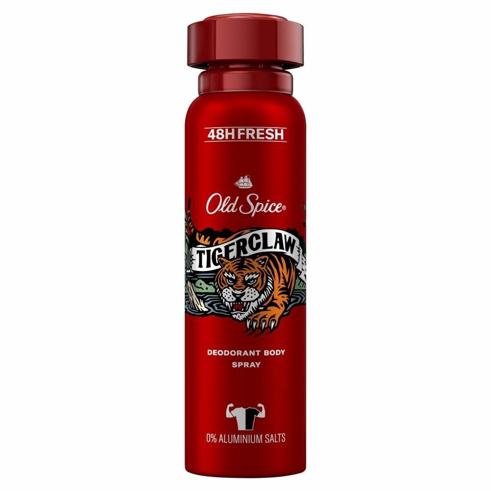 Дезодорант-спрей Old Spice Тайгеркло, 24 часа, 150 мл — фото 1