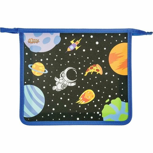 фото Папка для тетрадей №1 school "space time", а5, на молнии, пластик
