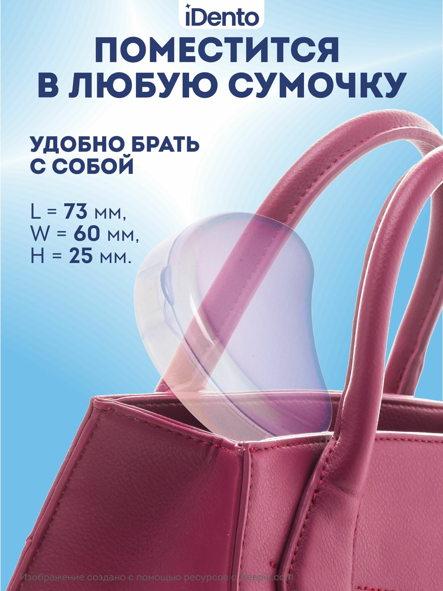 Картинки Контейнер стоматологический iDento, прозрачный, для хранения кап, элайнеров