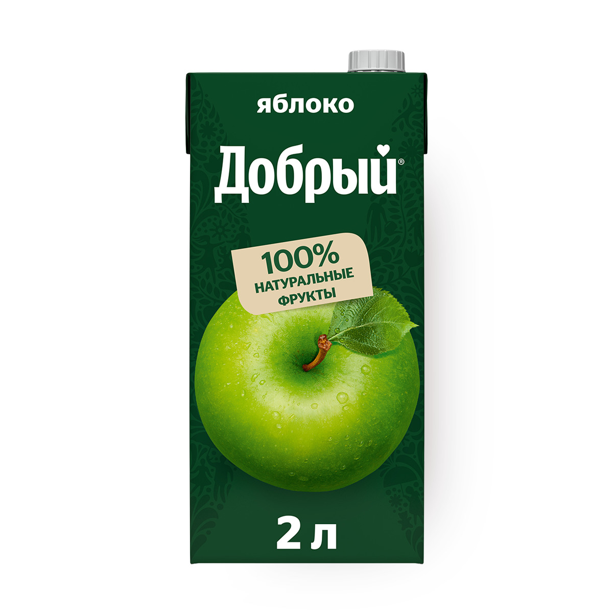 Нектар Добрый, яблочный, 2000 мл, тетрапак, от 0 °C до +25 °C