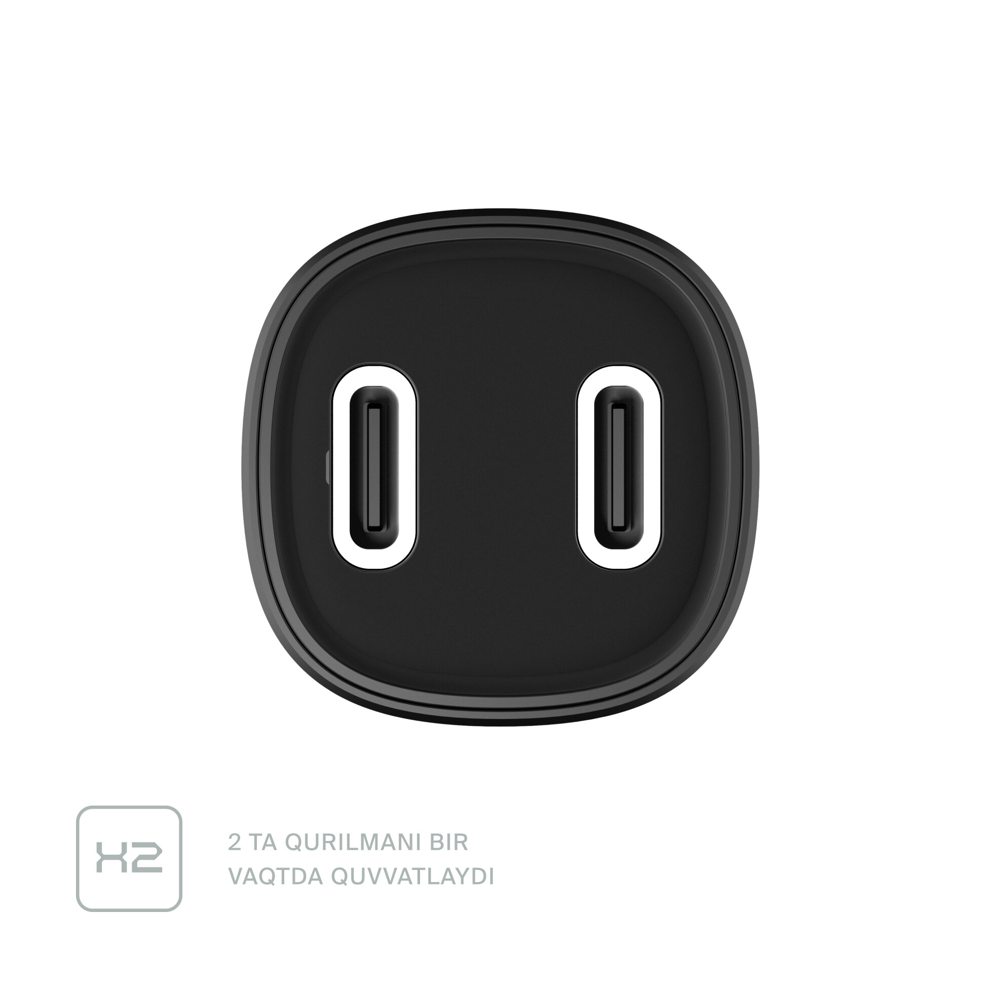 Автомобильное зарядное устройство Commo Bibb 40 Вт 2xUSB Type-C — фото 1