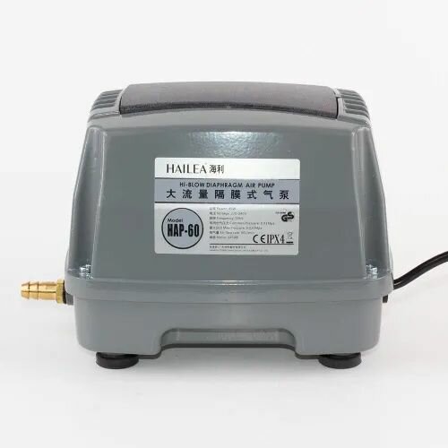 Компрессор воздушный Hailea HAP 60 для аквариума пруда септика коптилен гидропонных систем коптилен