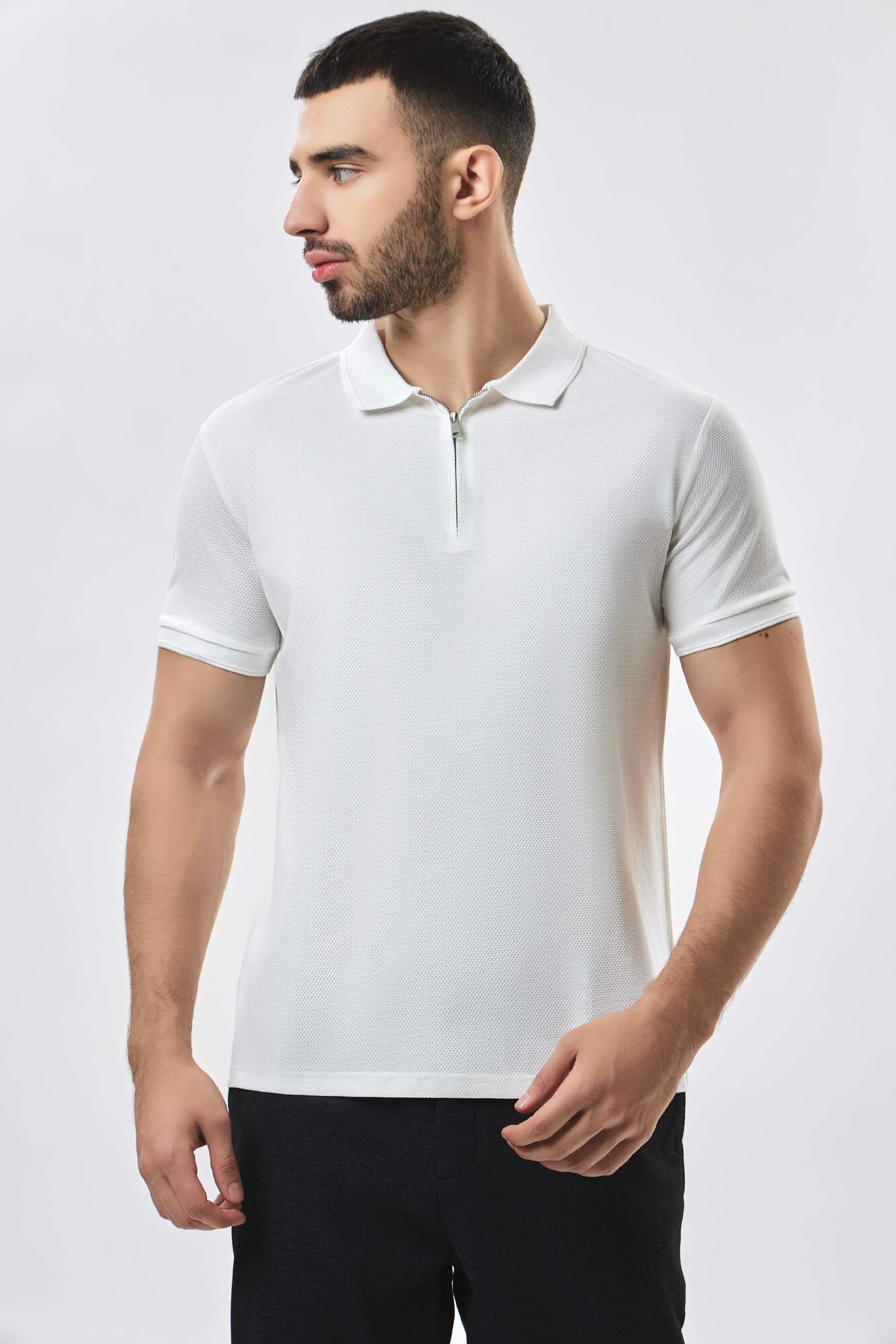 Поло спортивное TERRA PRO, размер L, white