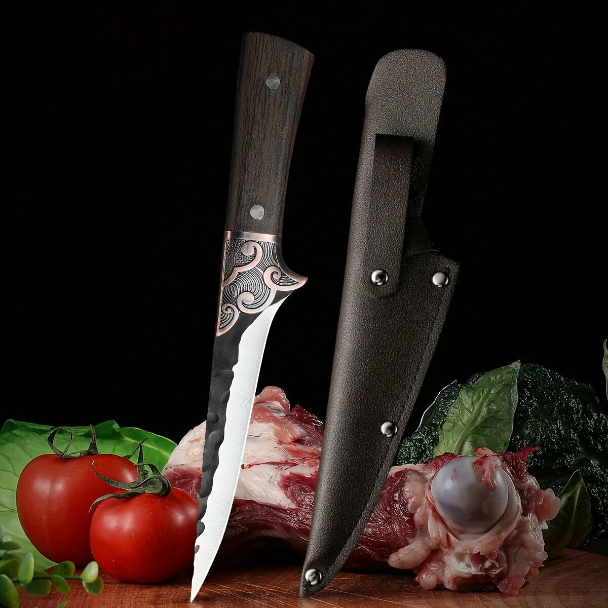 Костяной нож, Изогнутый костяной нож, Ультра острый рыбий нож, Мясной нож, Нож для обрезки мяса, Филе-нож, Маленький кухонный нож