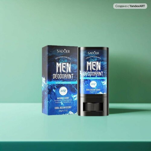 Мужской дезодорант-антиперспирант SADOER Прохлада Океана в стике 20 г 249₽