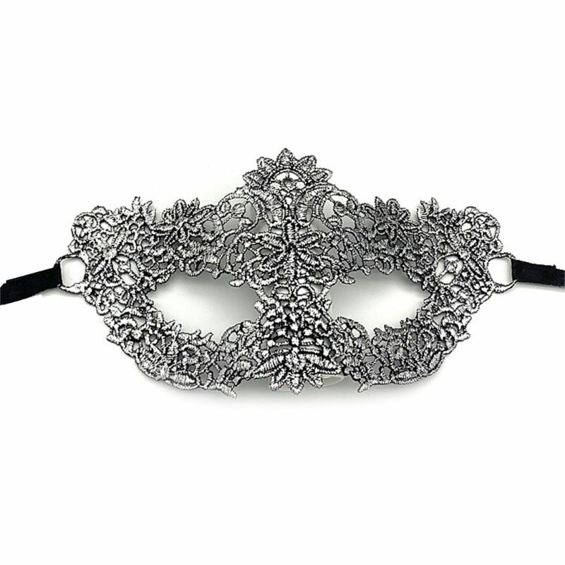 Элегантная маска для вечера Серебро