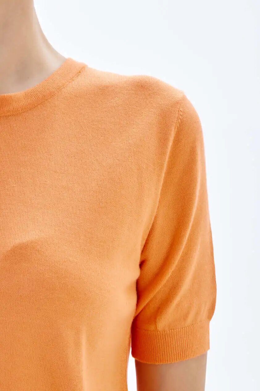 Джемпер Selfie, размер S, оранжевый — фото 1