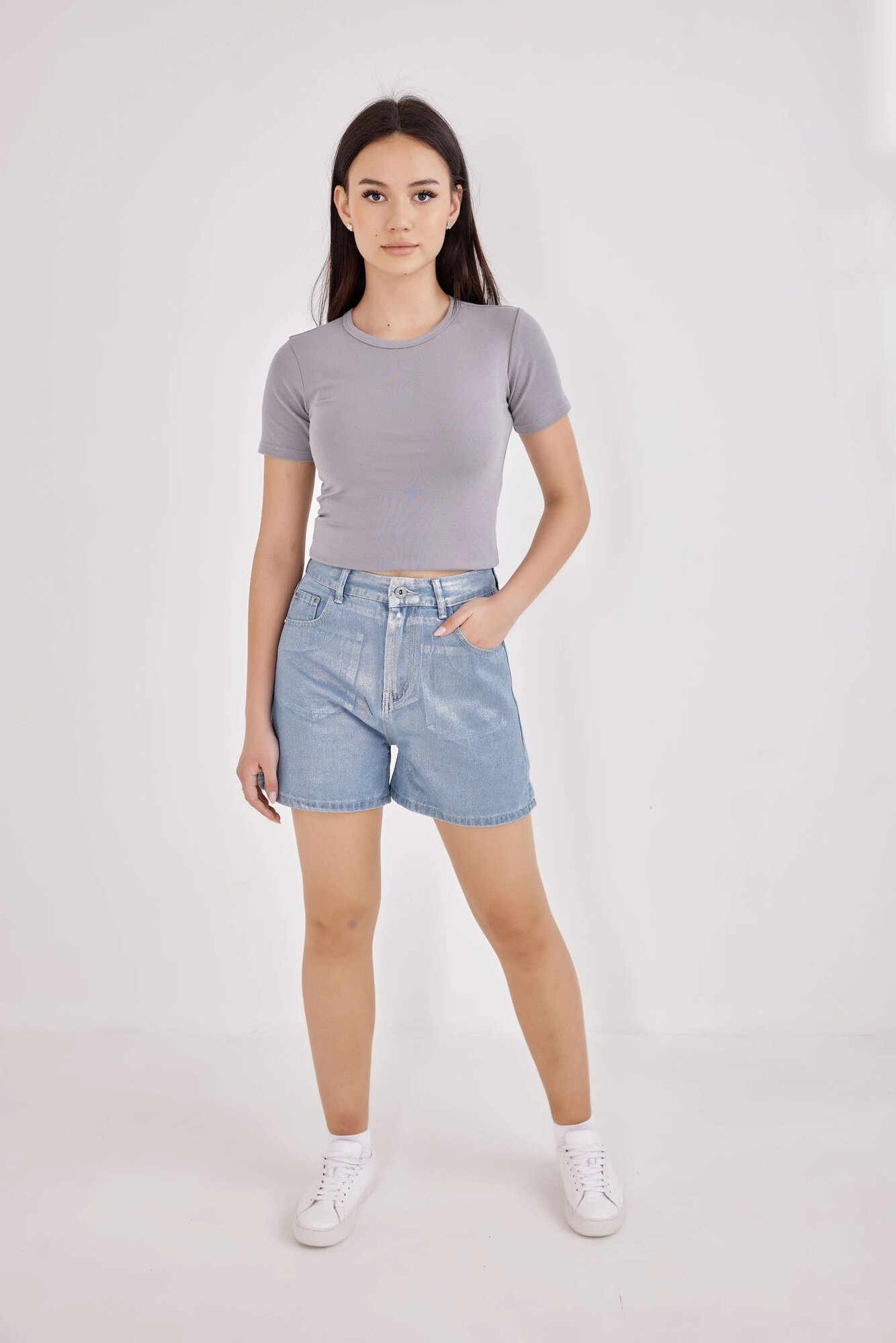 Футболка Selfie, размер L, серый — фото 1