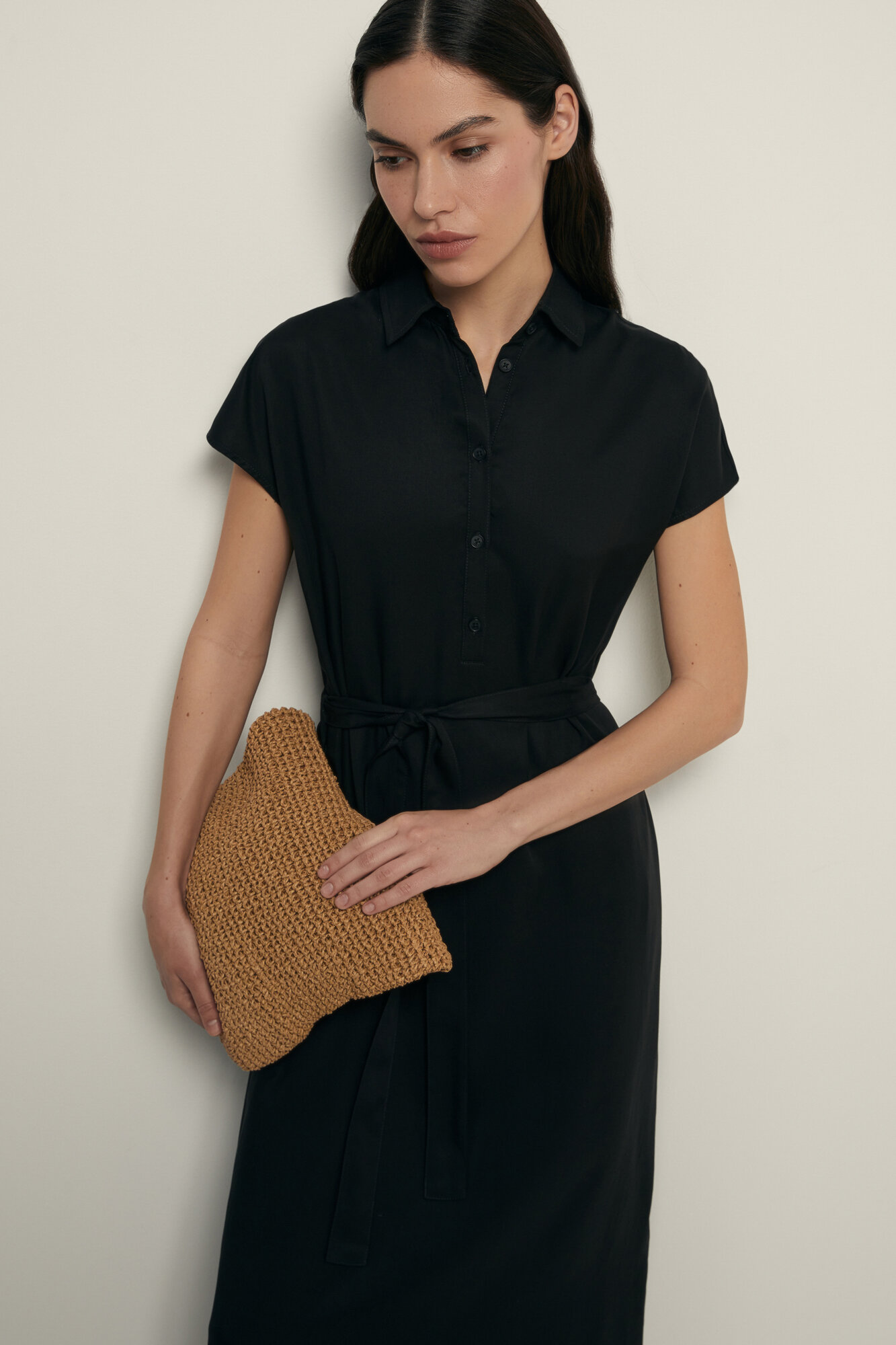 Платье Сарафан - Миди из вискозы