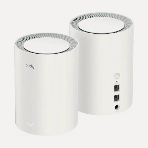 Изображение товара Бесшовный Mesh-роутер Cudy M3000(2-PACK) AX3000, 10/100/1000/2500BASE-T, белый (упаковка: 2шт)