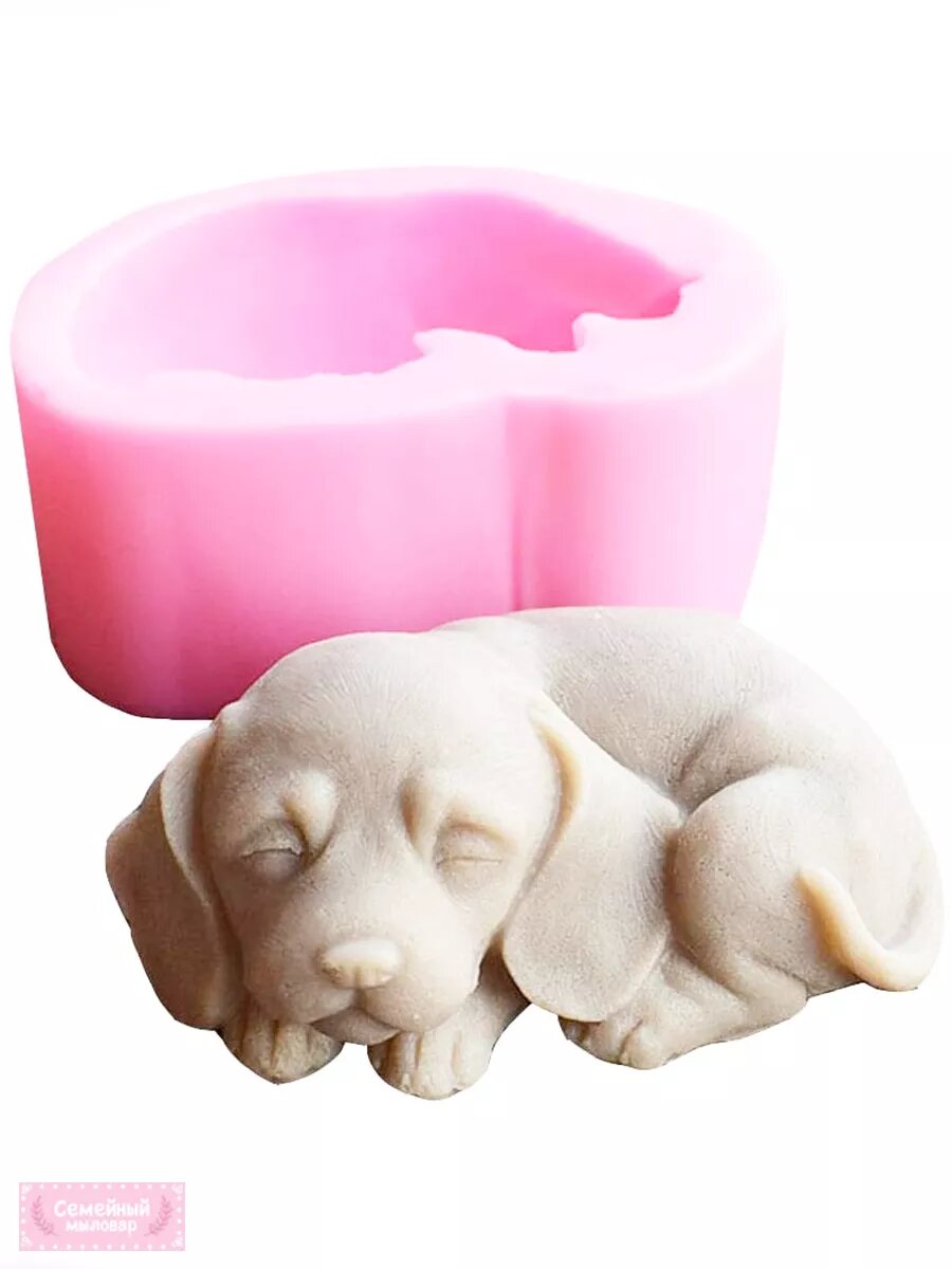 Молд силиконовый для шоколада, мыла и гипса Щенок — фото 1