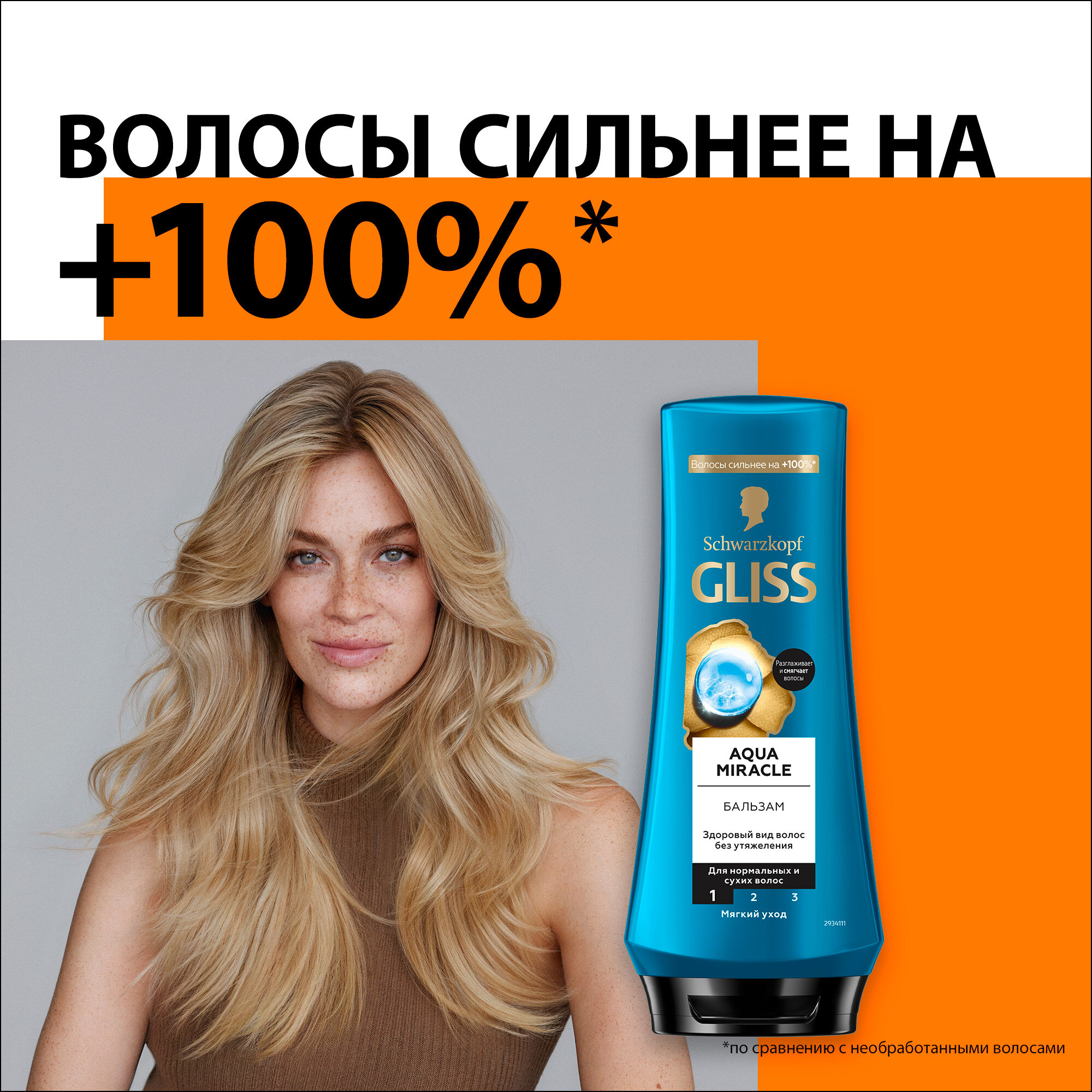 Gliss бальзам для нормальных и склонных к сухости Aqua Revive