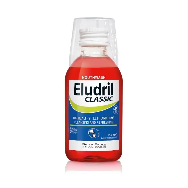 Элюдрил Eludril Classic раствор для полоскания полости рта 200 мл 1 шт фото