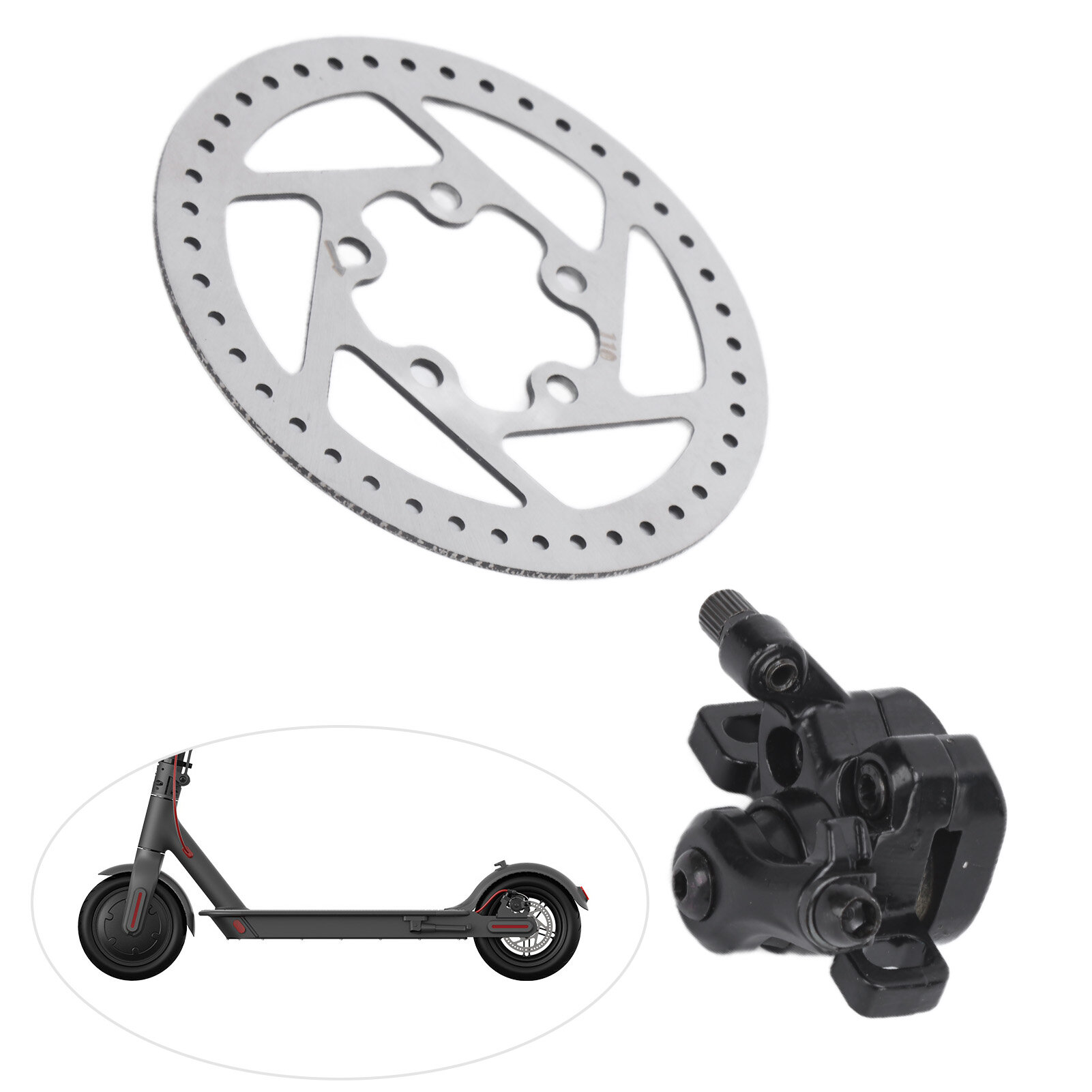 Картинки Электрический скутер шин дискового тормоза 110 мм ротор дискового тормоза для запасных деталей Xiaomi M365