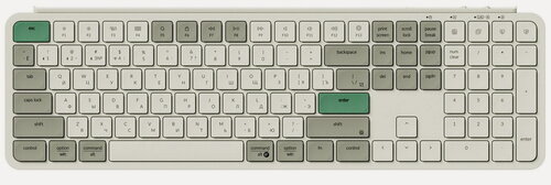 Изображение товара Беспроводная ультратонкая клавиатура Keychron B6 Pro, 109 клавиш, ножничные переключатели, цвет Retro Green