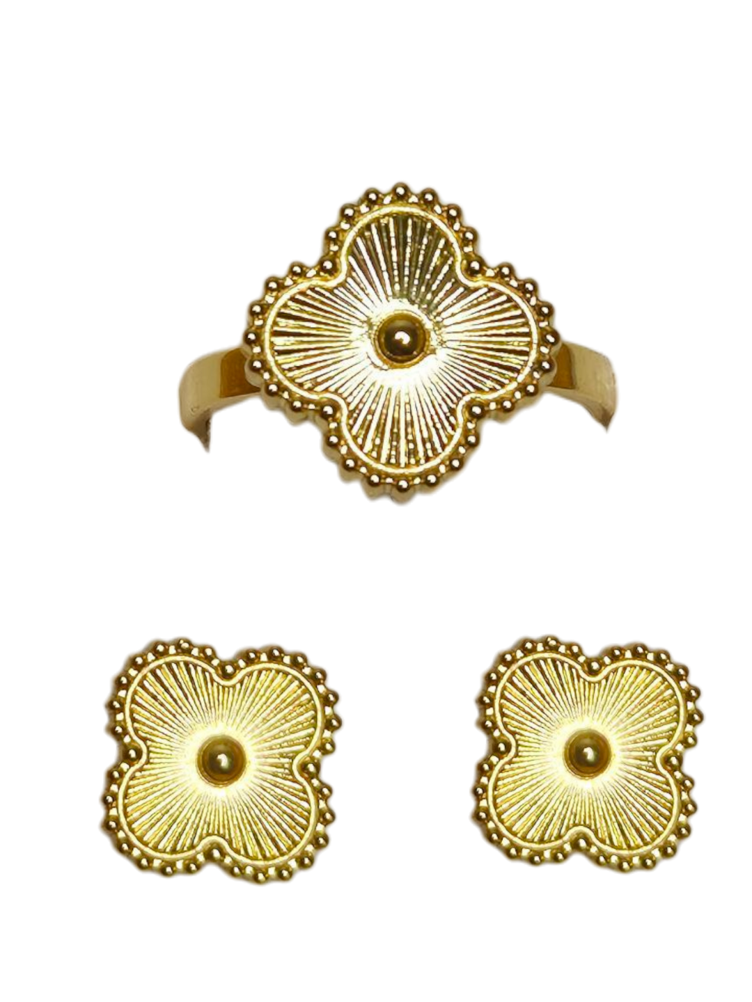 Комплект бижутерии Mira, акрил, размер кольца: безразмерное, размер браслета 45 см, размер колье/цепочки 45 см, желтый — фото 1