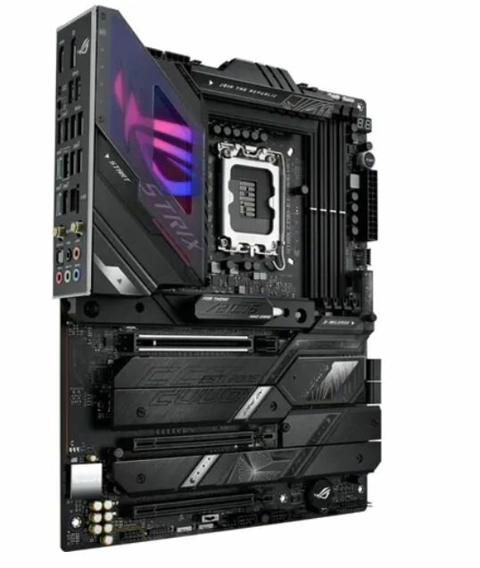 Материнская плата ASUS ROG STRIX Z790-E GAMING WIFI (ROG STRIX Z790-E GAMING WIFI) - LGA 1700, Intel Z790, 4хDDR5-5600 МГц, 3хPCI-Ex16, 5хM.2, Standard-ATX