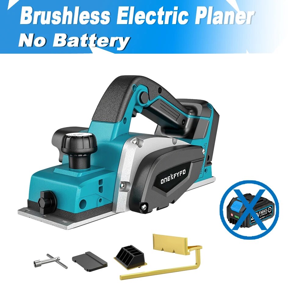 Электрический строгальный станок ONEKFYFD 15000 об/мин для Makita 20 В no battery no plug
