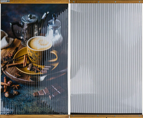 Изображение товара Обогеватель настенный инфракрасный электрообогреватель-картина Домашний Очаг "Капучино" 500 Вт, 105х60 см