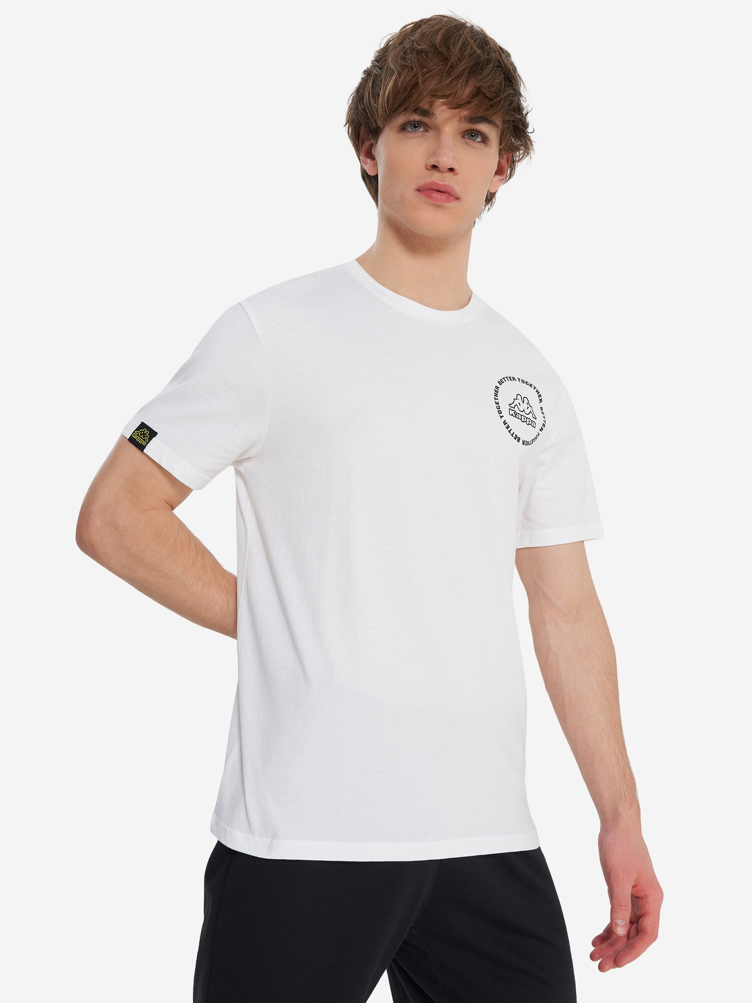 Футболка Kappa, размер 52, белый — фото 1