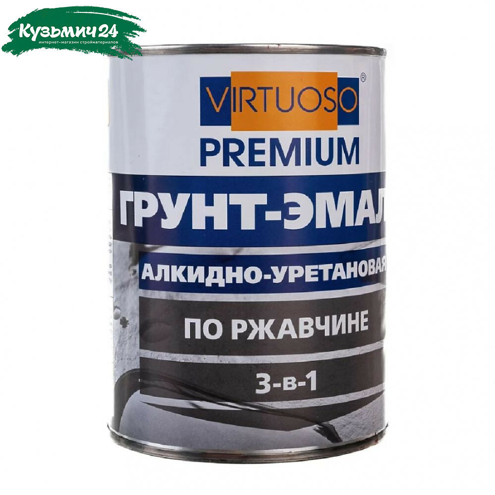 Грунт-эмаль Virtuoso Premium 3 в 1 по ржавчине красная 09 кг