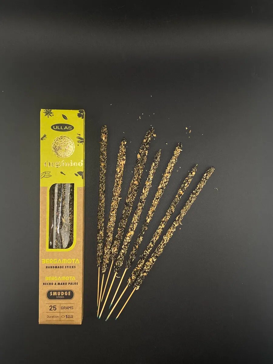 Благовония Бергамот, Аромапалочки для дома, премиум класс, индийские — фото 1