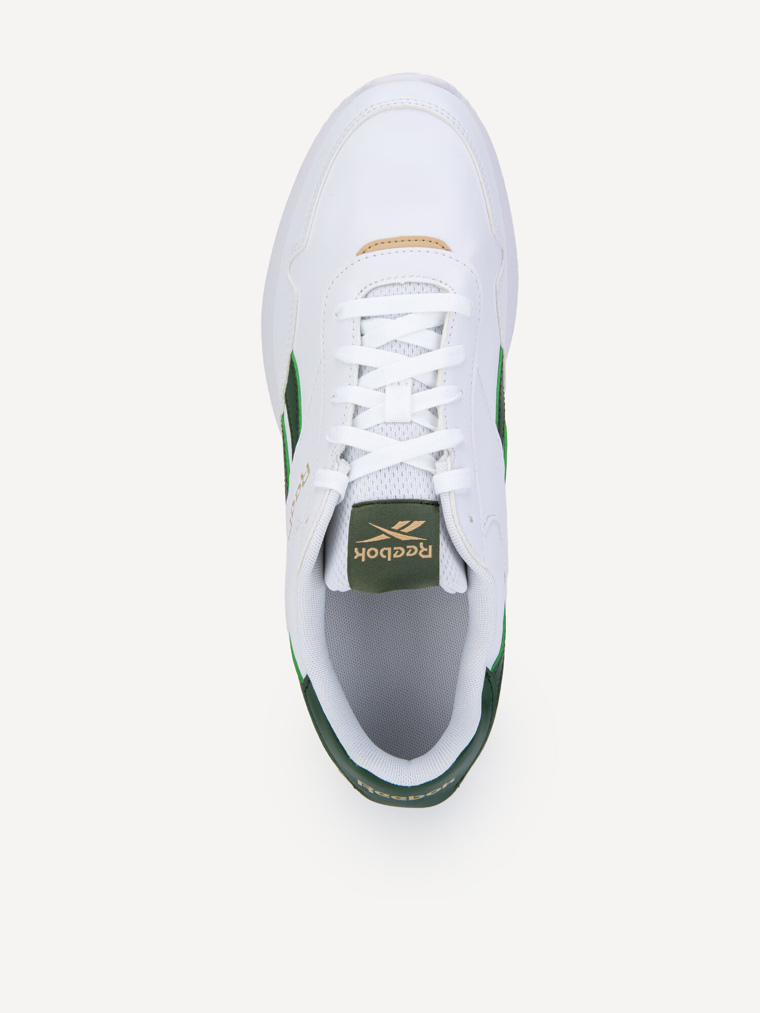 Кроссовки Reebok Jogger Lite, размер 9 US, белый/зеленый/бежевый — фото 1