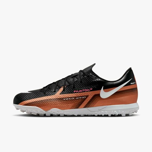 Шиповки NIKE, размер 11.5 US, черный, коричневый шиповки nike phantom gt academy df tf cw6666 160